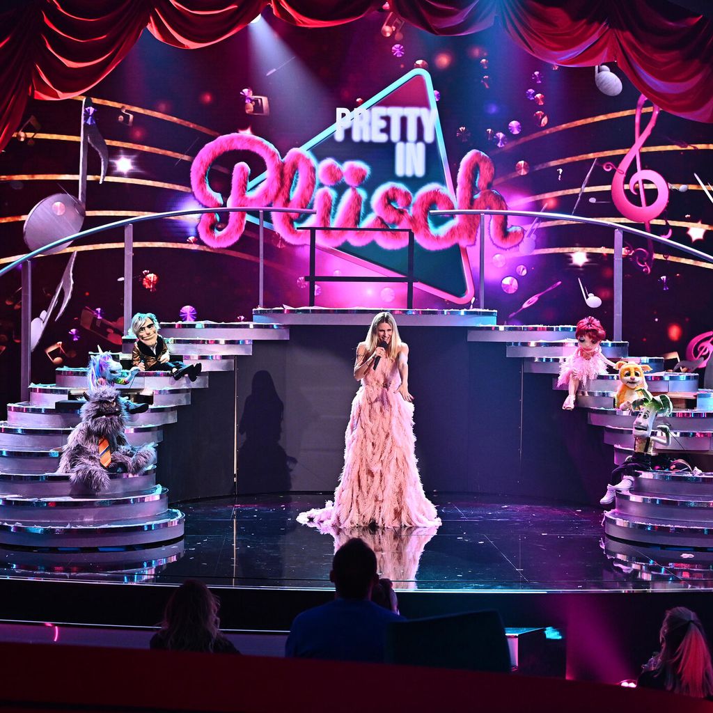 Michelle Hunziker auf der "Pretty in Plüsch"-Bühne