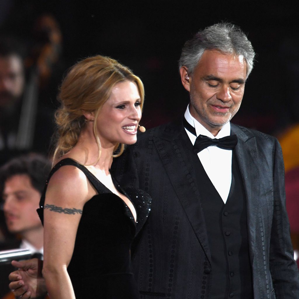 Michelle Hunziker und Andrea Bocelli