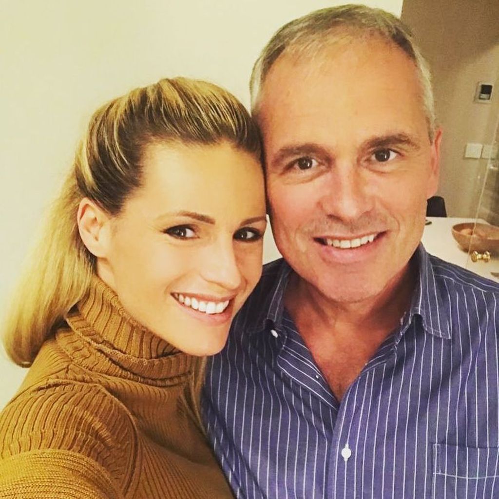 Michelle Hunziker und ihr Bruder Harold im November 2018