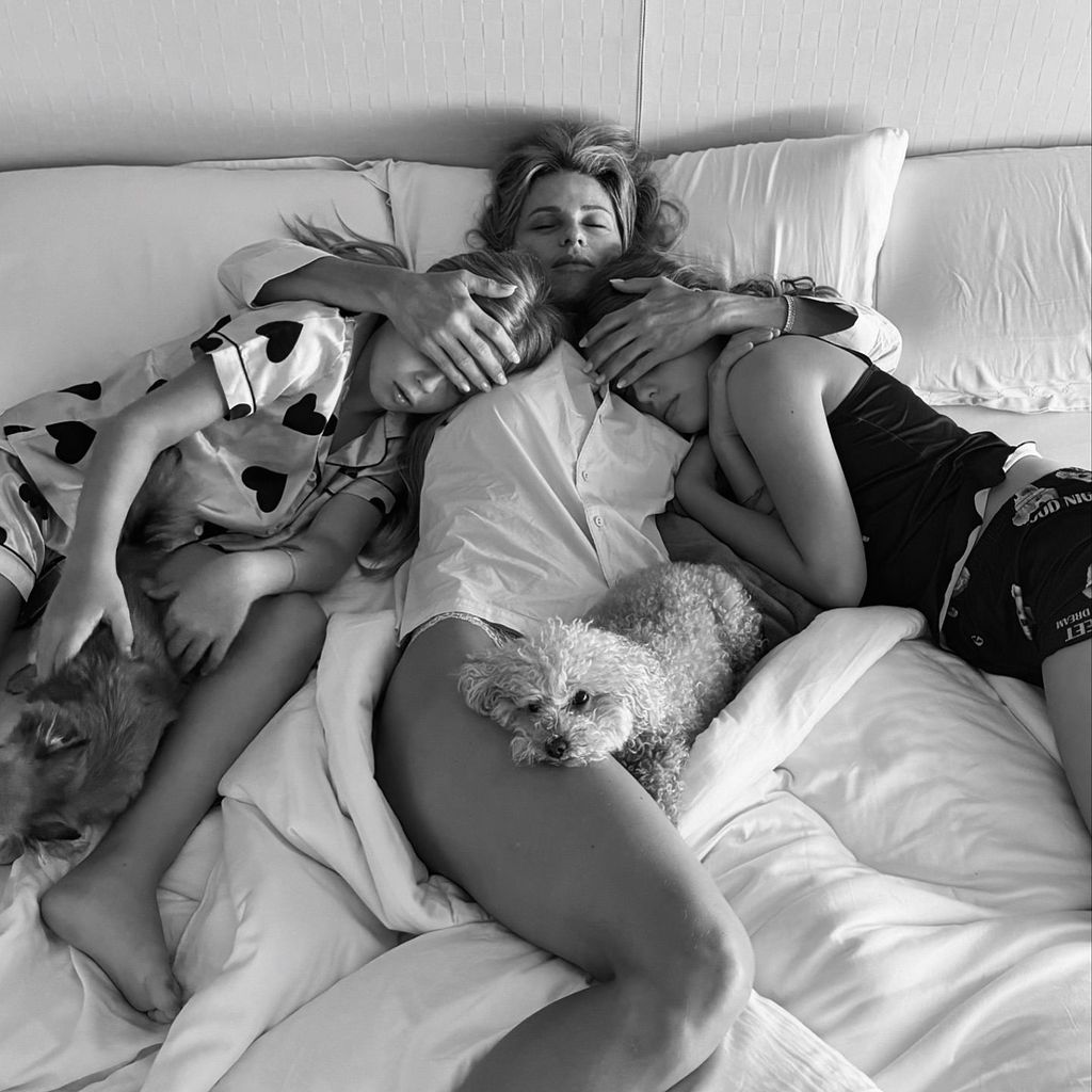 Michelle Hunziker und ihre Töchter Sole und Celeste