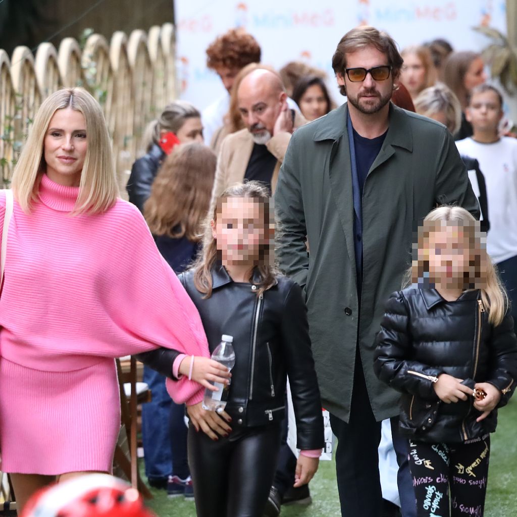 Michelle Hunziker und Tomaso Trussardi mit ihren Töchtern im Oktober 2022