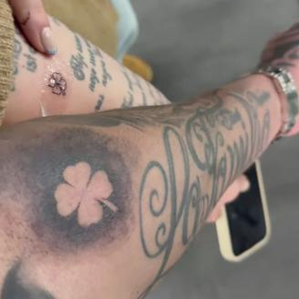 Das Partnertattoo von Michelle Kaminsky und Marc-Robin Wenz