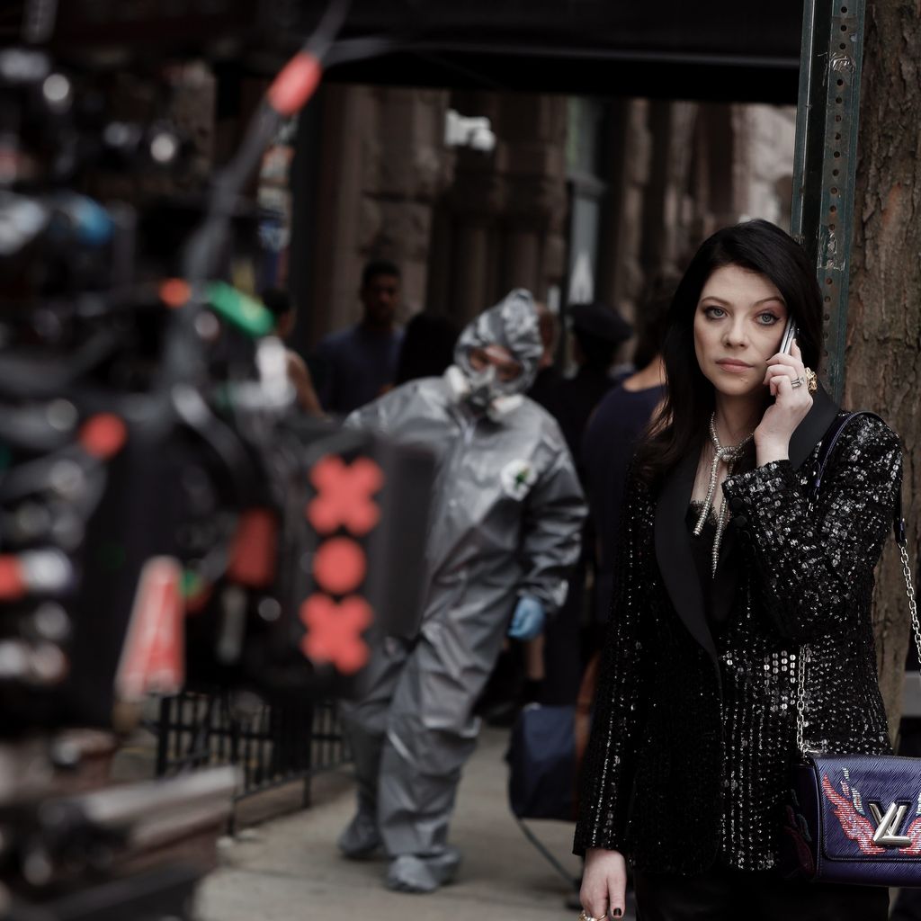 Michelle Trachtenberg am "Gossip Girl"-Set