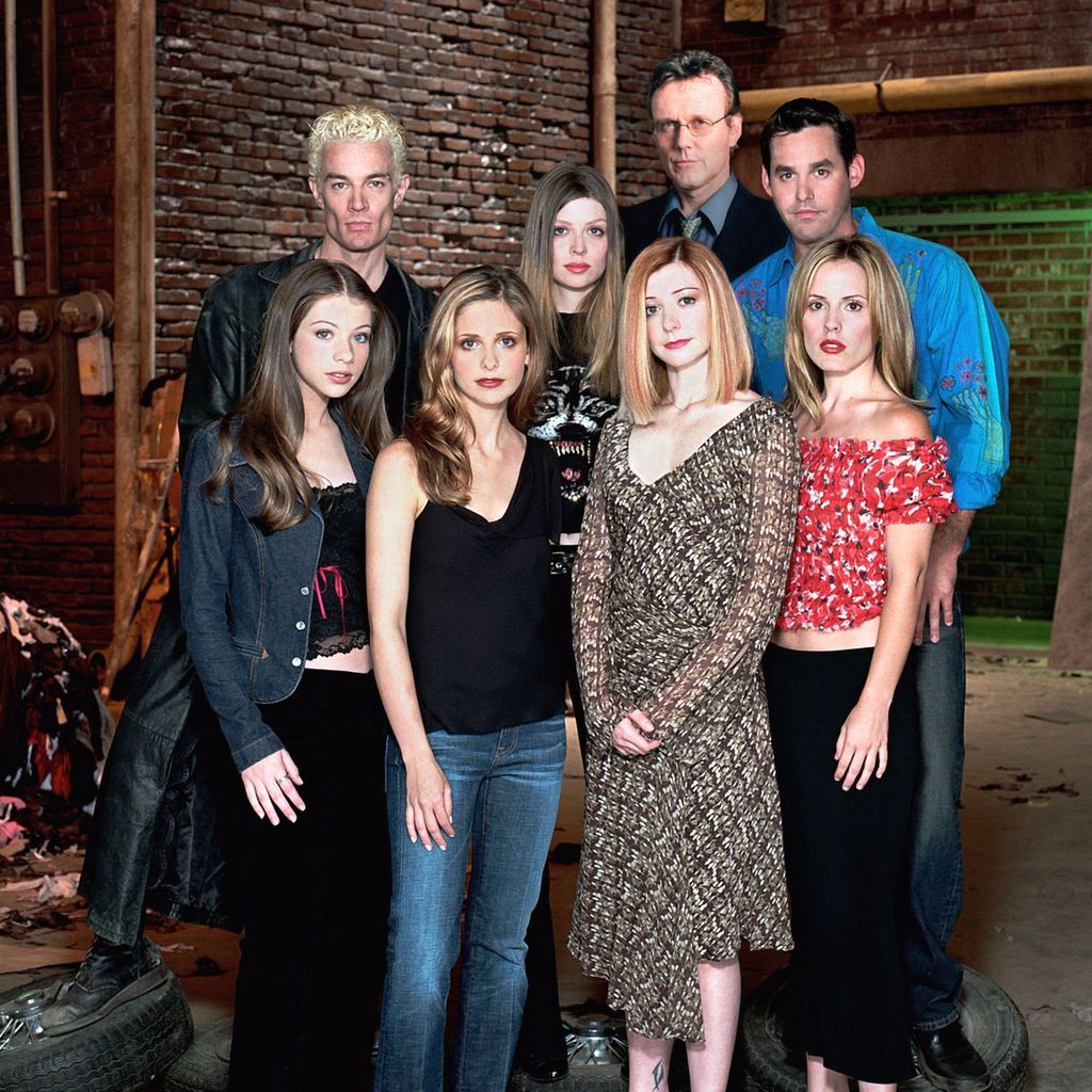 Sarah Michelle Gellar, James Marsters, Emma Caulfield und Michelle Trachtenberg