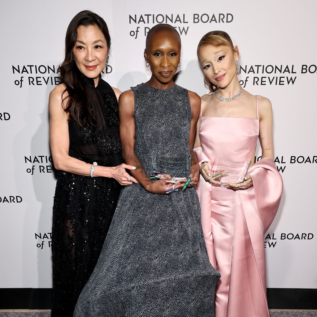 Michelle Yeoh, Cynthia Erivo und Ariana Grande in New York