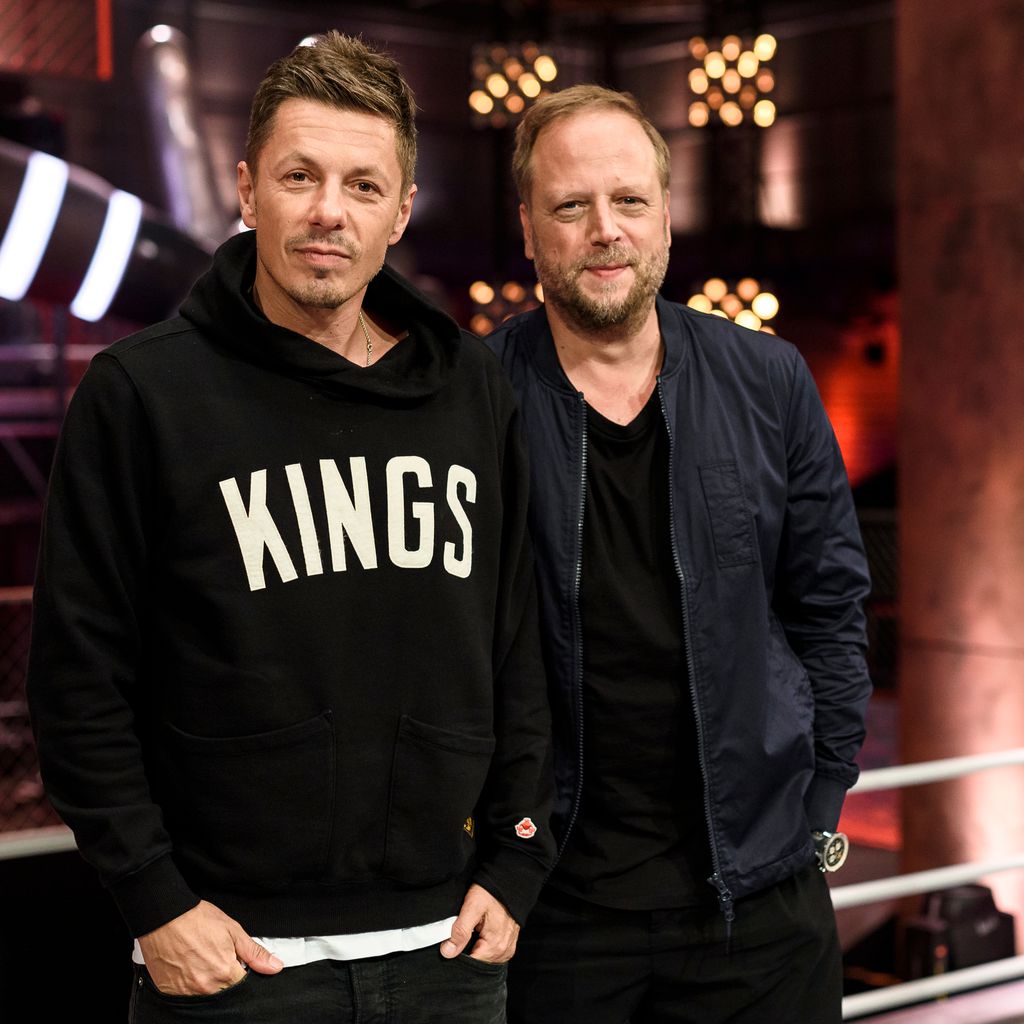 Michi Beck und Smudo von den Fantastischen Vier beim Photocall zur sechsten "The Voice"-Staffel