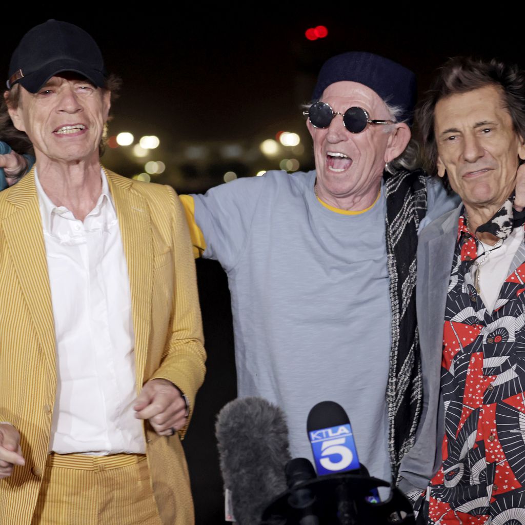 Mick Jagger, Keith Richards und Ronnie Wood von den Rolling Stones