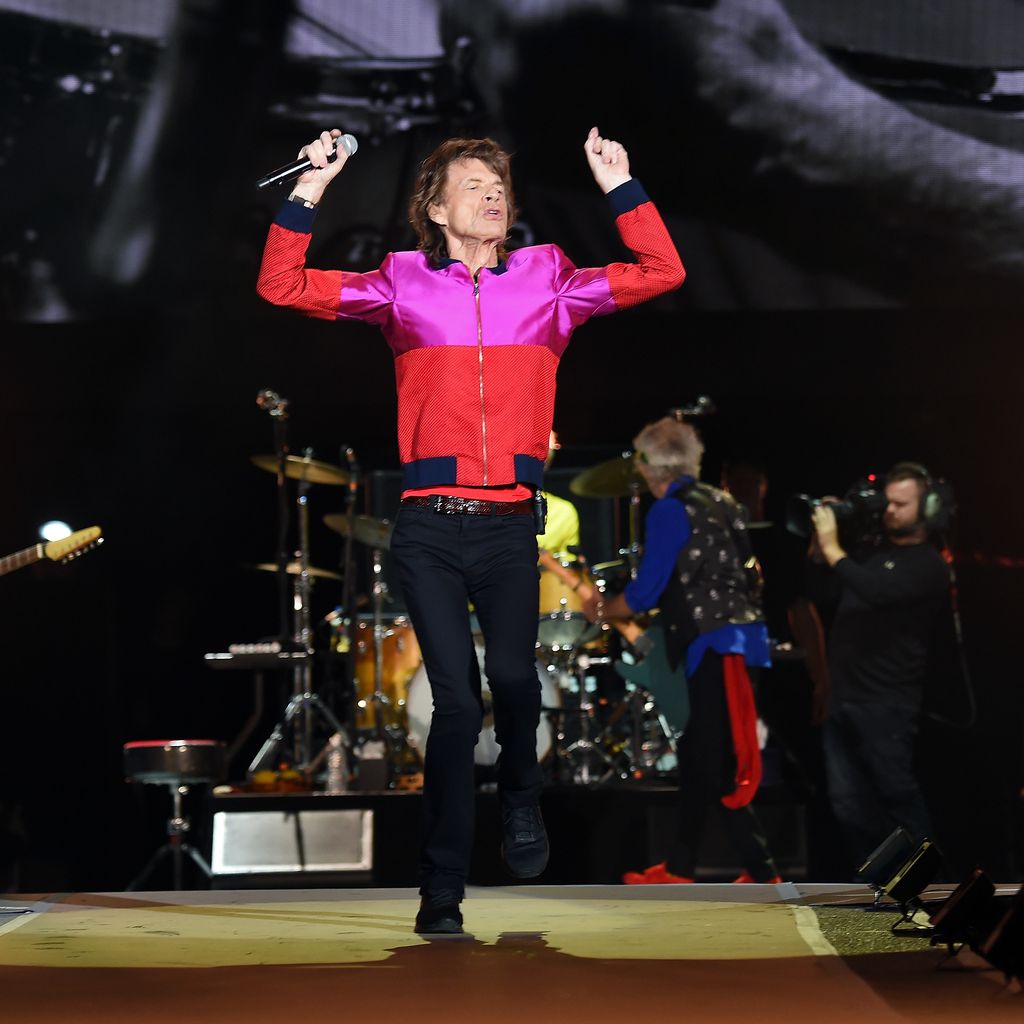 Mick Jagger bei einem Konzert seiner Band The Rolling Stones