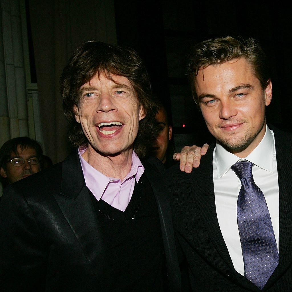 Mick Jagger und Leonardo DiCapario, September 2006