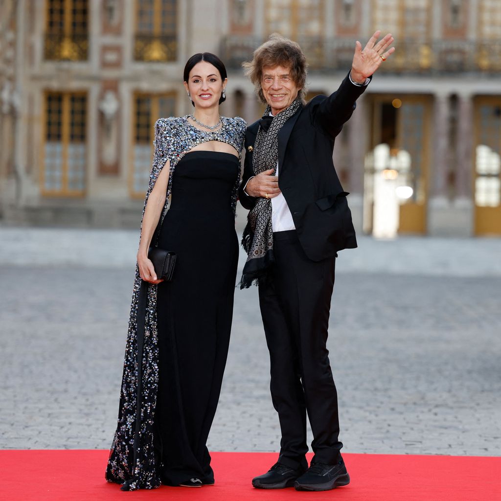 Mick Jagger und Melanie Hamrick beim Staatsbankett in Versailles, 2023