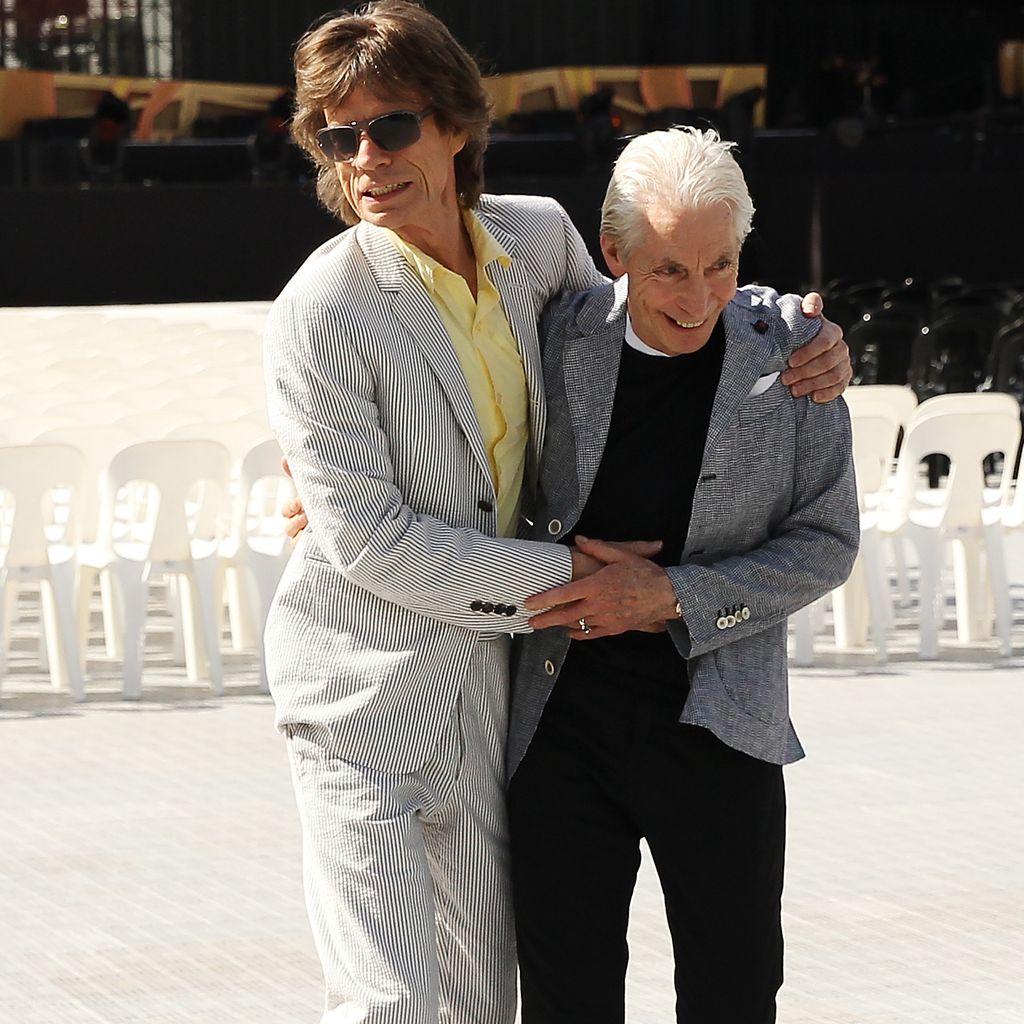 Mick Jagger und Charlie Watts, Rolling-Stones-Mitglieder