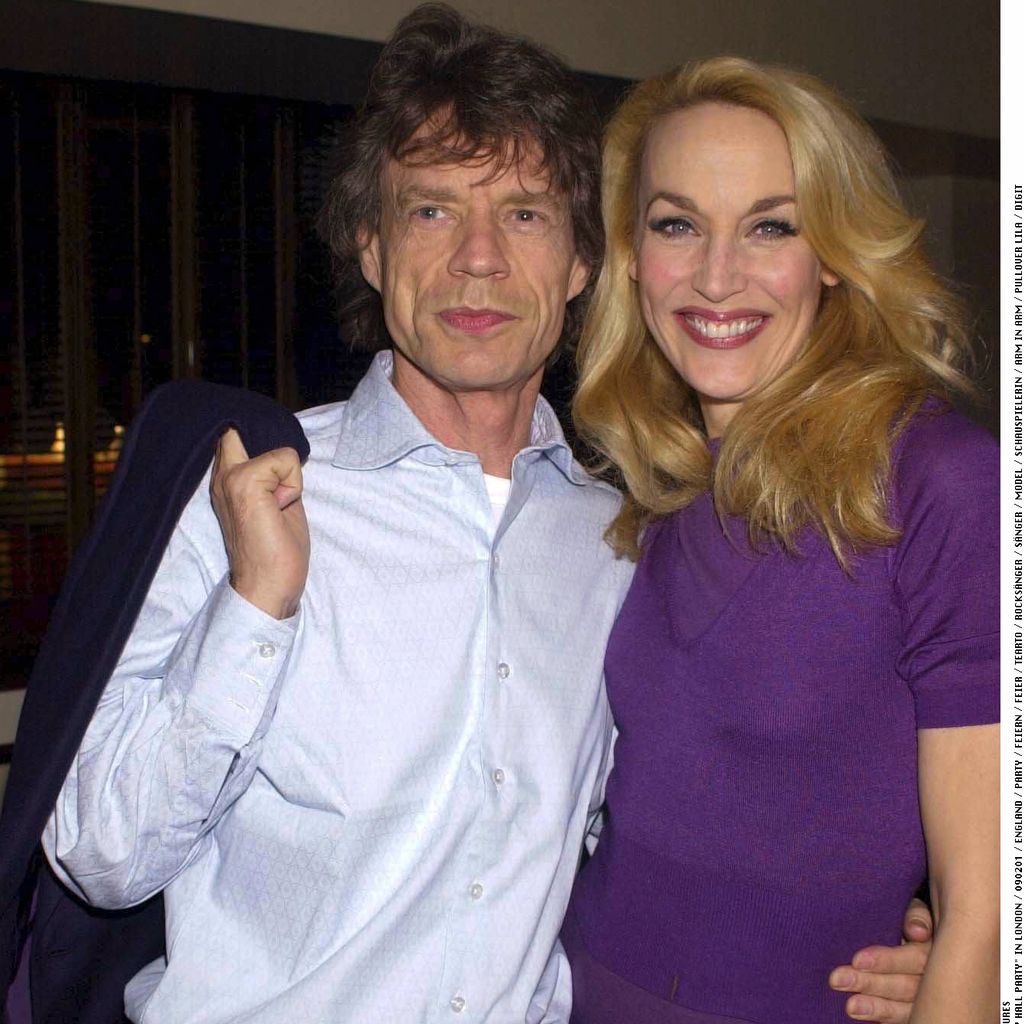 Mick Jagger und seine Ex-Frau Jerry Hall