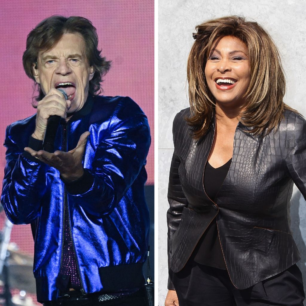 Mick Jagger und Tina Turner