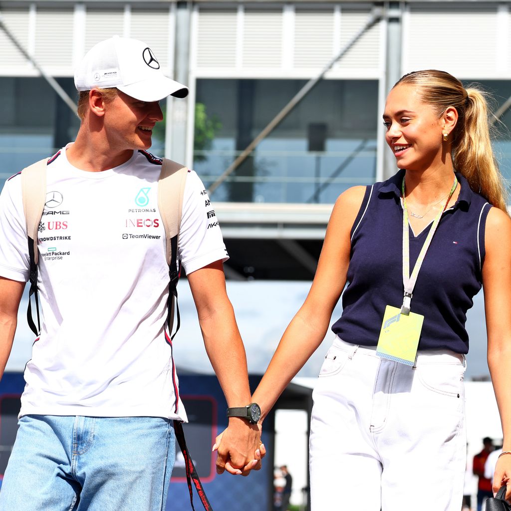 Mick Schumacher und Laila Hasanovic im September 2023