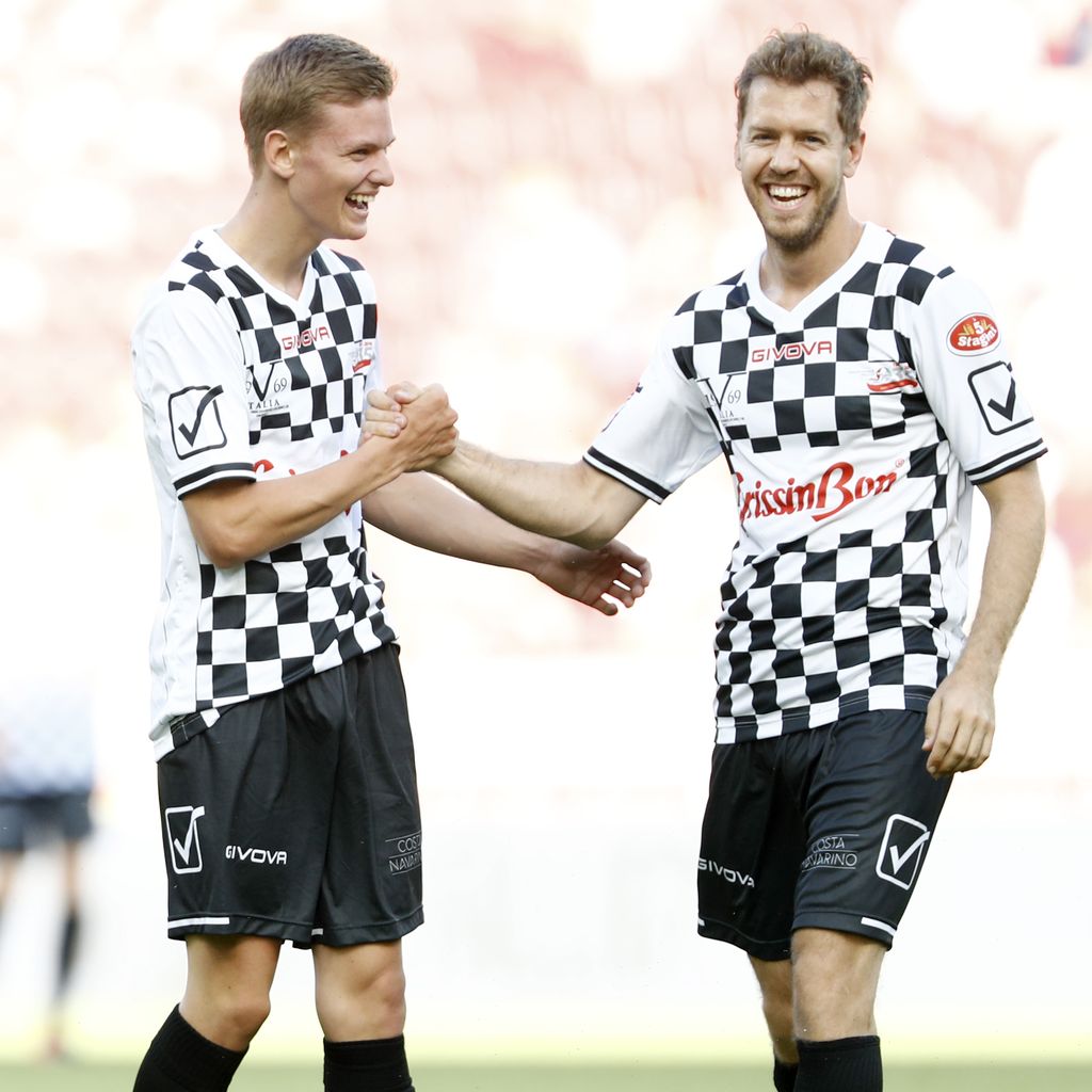 Mick Schumacher und Sebastian Vettel, Juli 2016