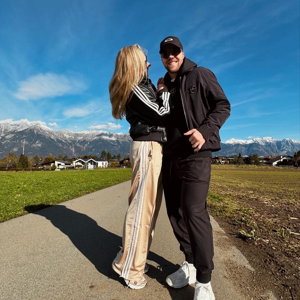 Mikaela Shiffrin und Aleksander Klide im Oktober 2024