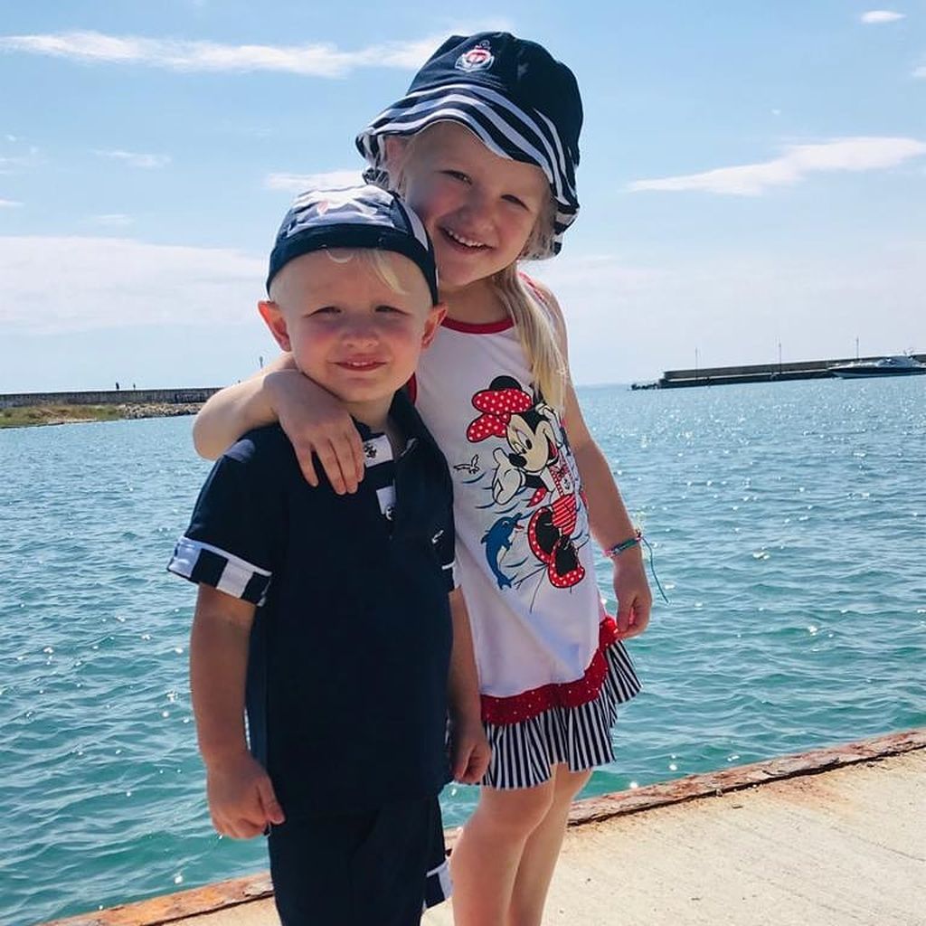 Mike Blümer und Melanie Müllers Kinder Matty und Mia Rose
