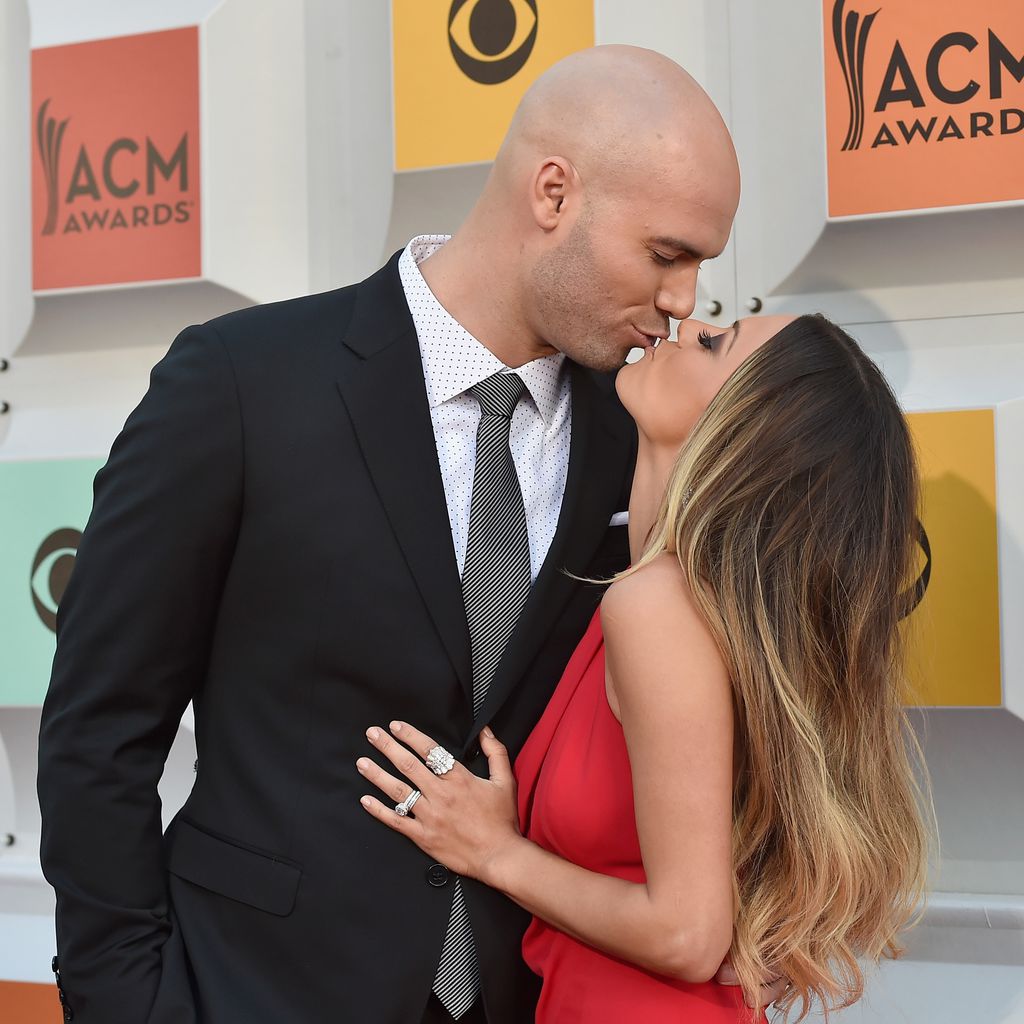 Mike Caussin mit seiner Frau Jana Kramer, April 2016