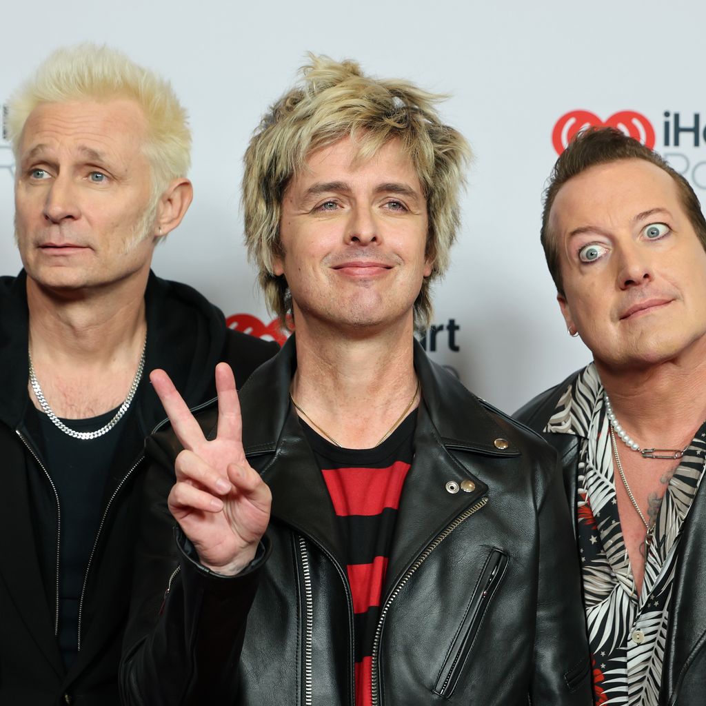 Mike Dirnt, Billie Joe Armstrong und Tré Cool von Green Day im März 2025 in Hollywood