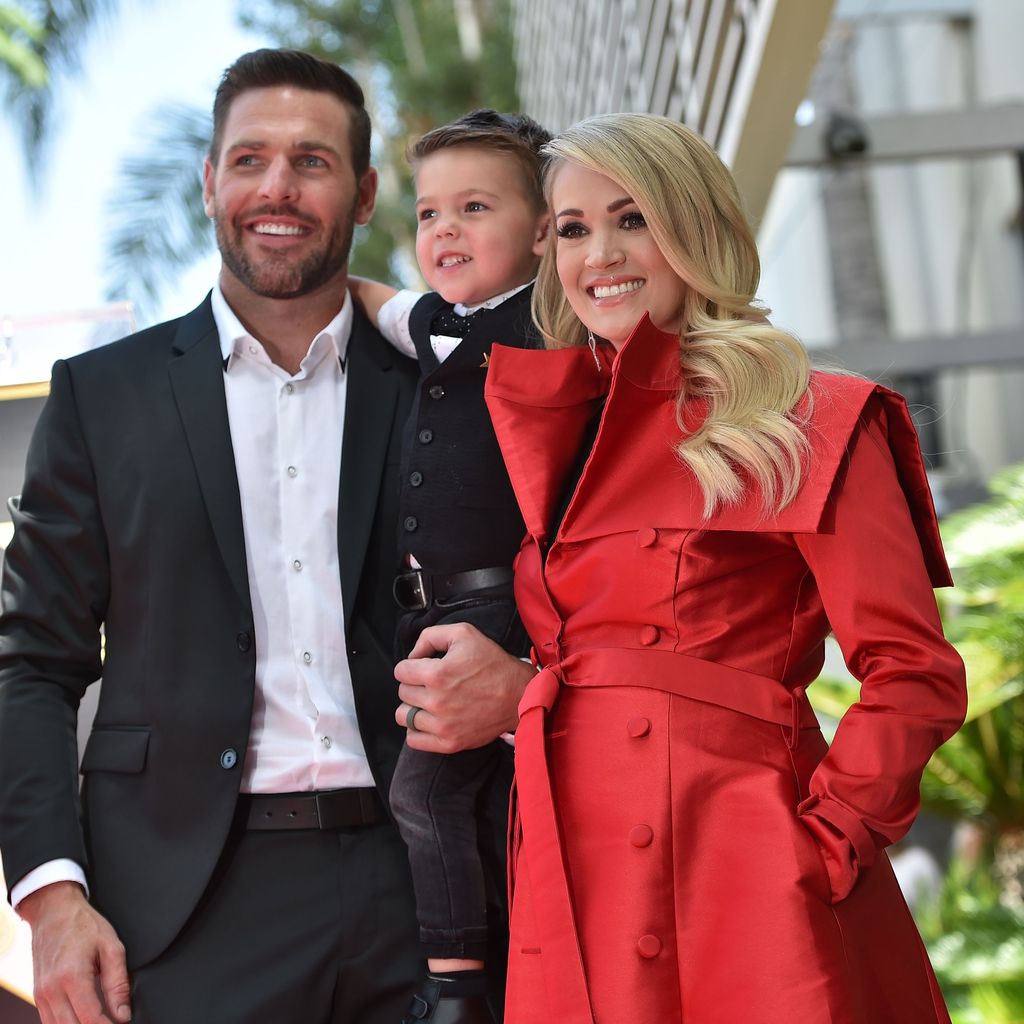 Mike Fisher, Carrie Underwood und ihr Sohn Isaiah Michael im September 2018