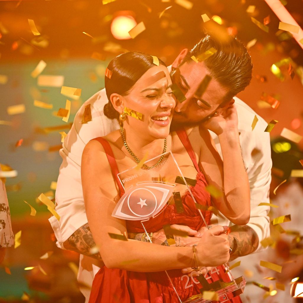 Mike Heiter und Leyla Lahouar im "Promi Big Brother"-Finale 2024