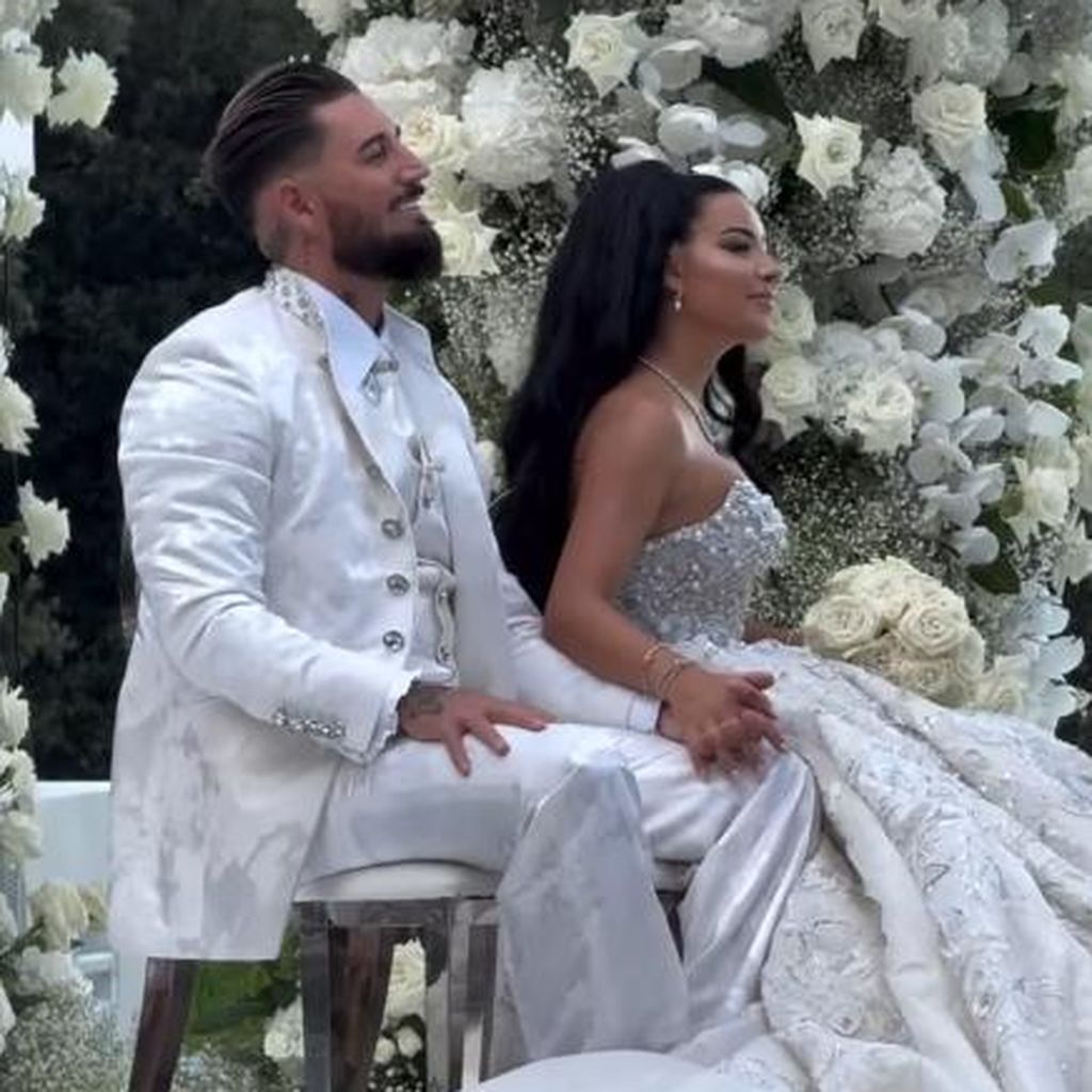 Mike Heiter und Leyla Heiter während ihrer Trauung, August 2025