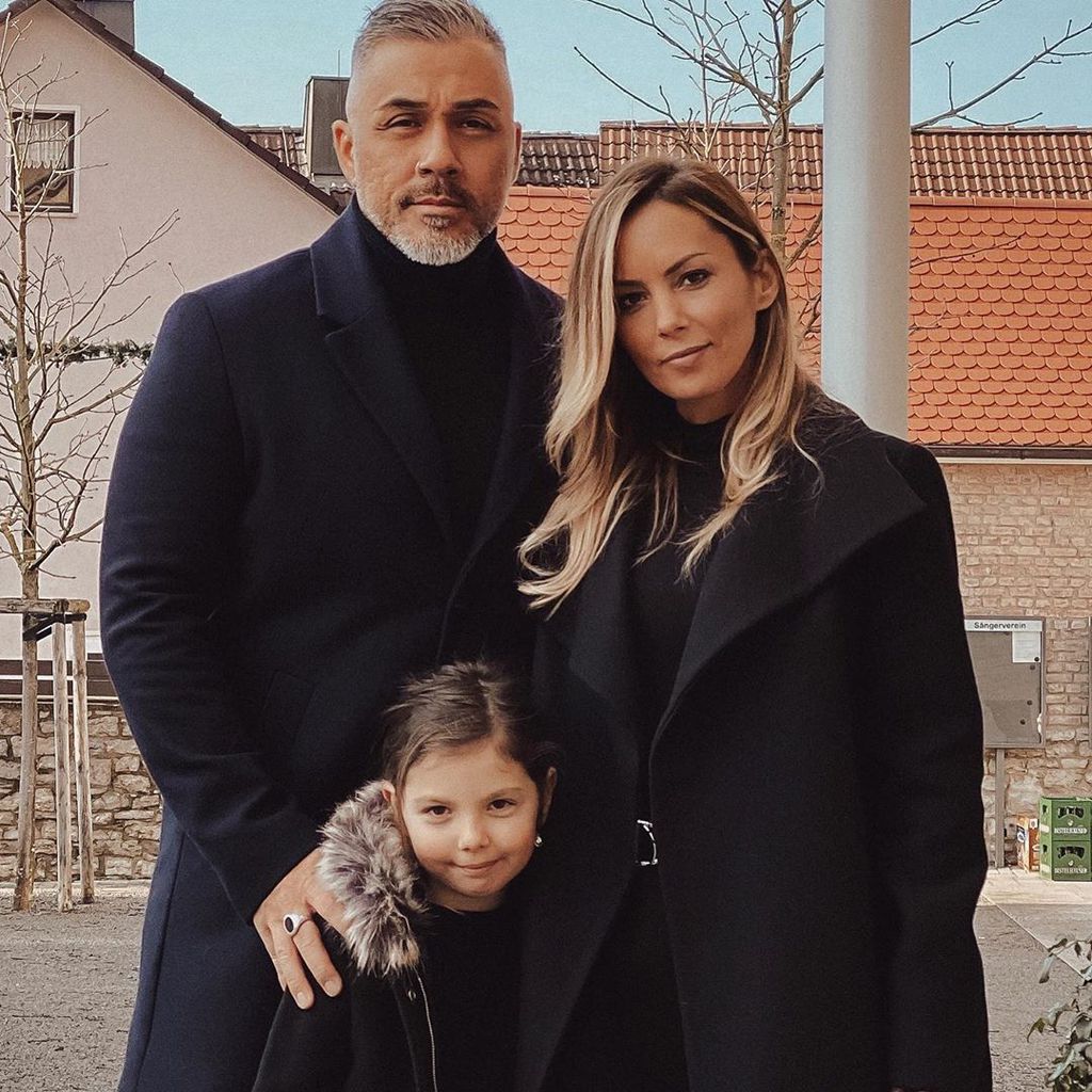 Mike Leon Grosch mit Tochter Ruby und neuer Freundin