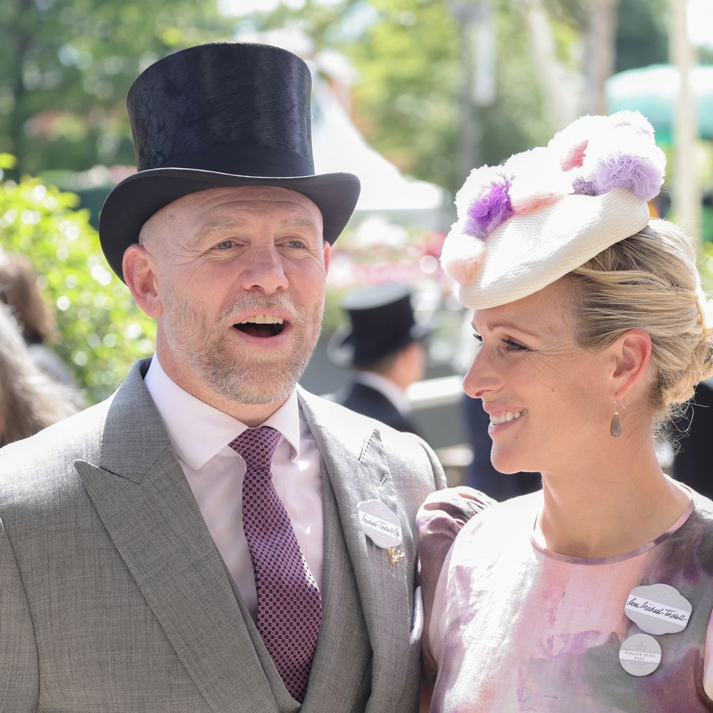 Mike mit seiner Frau Zara Tindall beim Royal Ascot Juni 2022