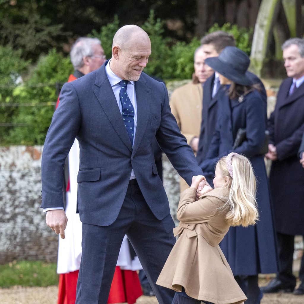 Mike Tindall albert mit seiner Tochter Lena im Dezember 2023
