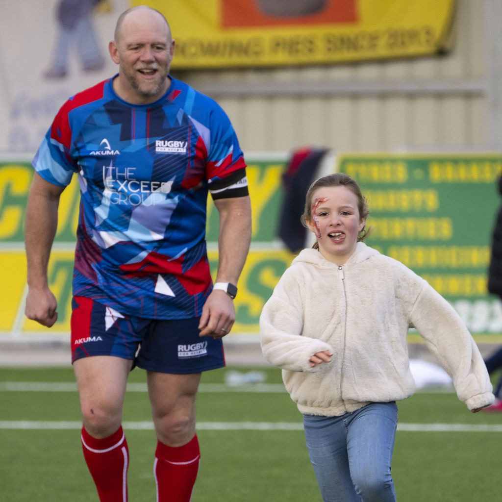 Mike Tindall mit seiner Tochter Mia, Januar 2022