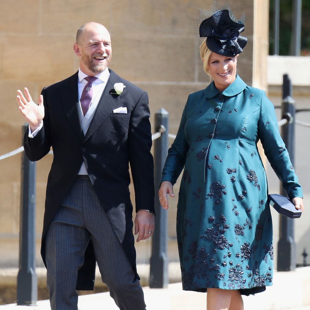 Mike Tindall und Zara Phillips auf der Hochzeit von Prinz Harry im Mai 2018