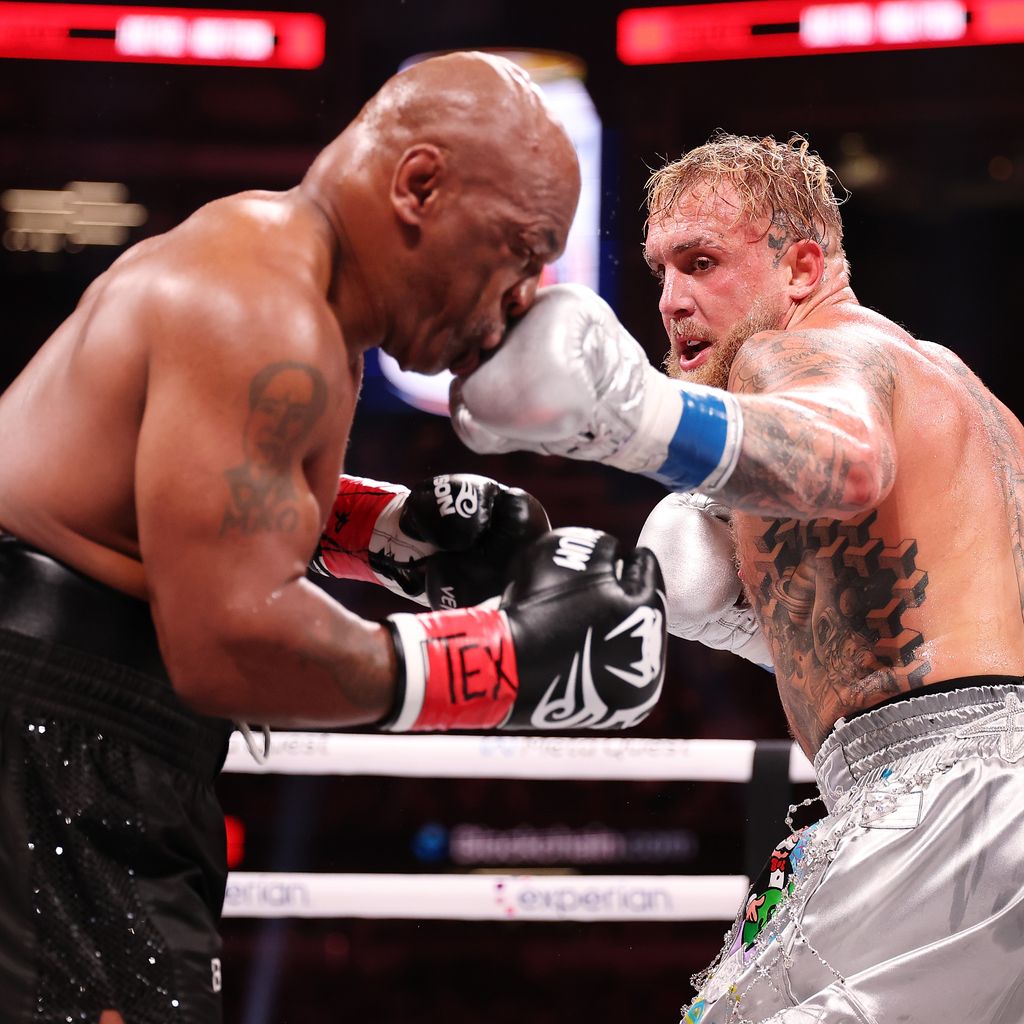 Mike Tyson und Jake Paul im November 2024