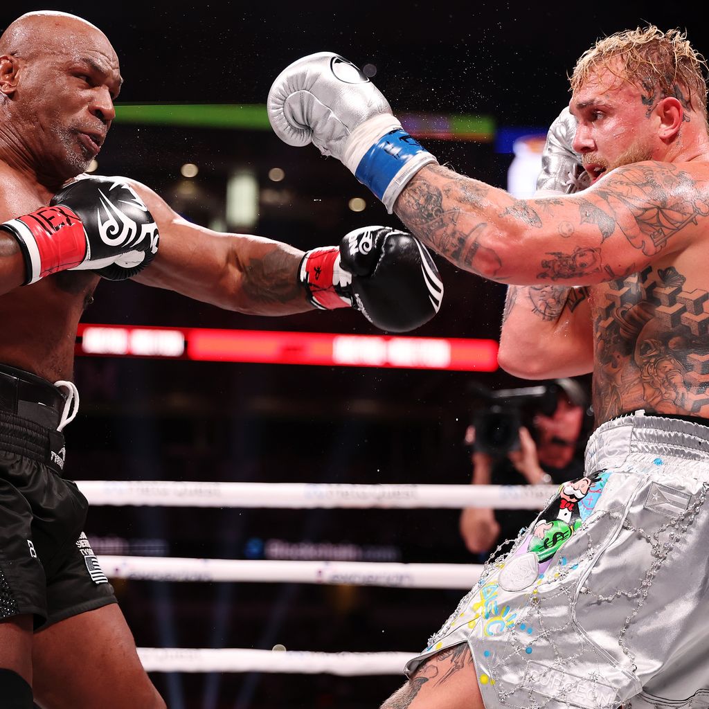 Mike Tyson und Jake Paul bei ihrem Kampf im November 2024