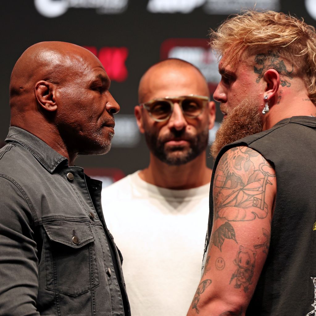 Mike Tyson und Jake Paul im November 2024