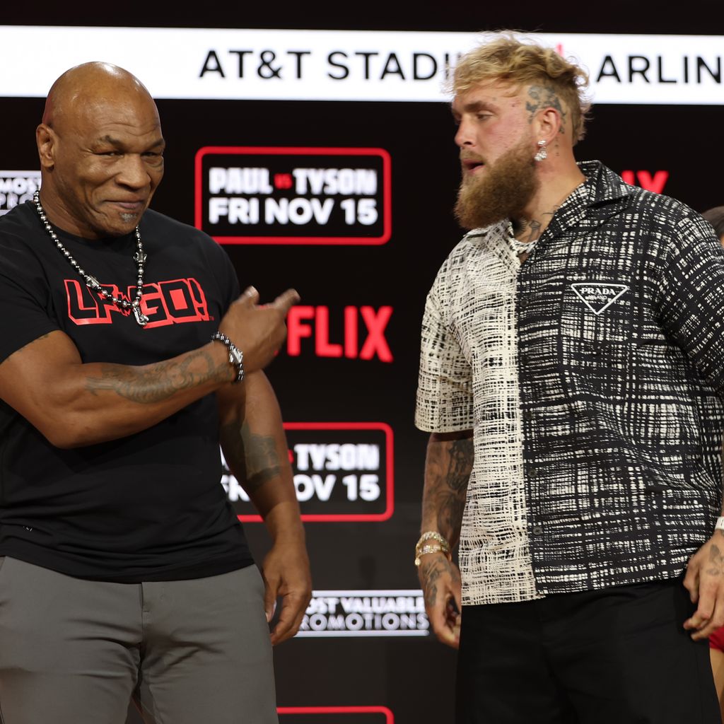 Mike Tyson und Jake Paul im August 2024