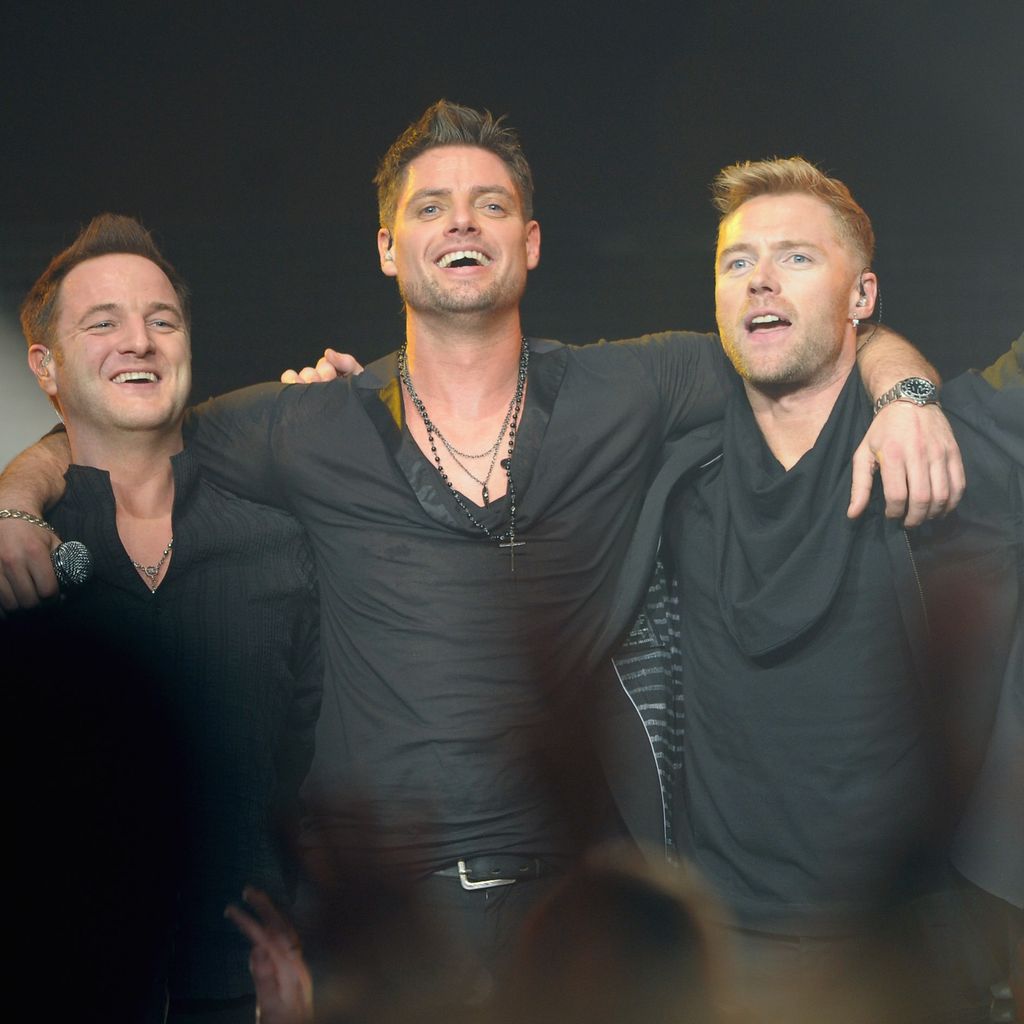 Mikey Graham, Keith Duffy, Ronan Keating und Shane Lynch im März 2010 in London