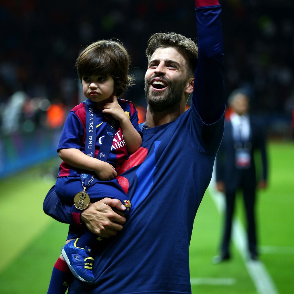 Gerard Piqué und Milan Piqué Mebarak