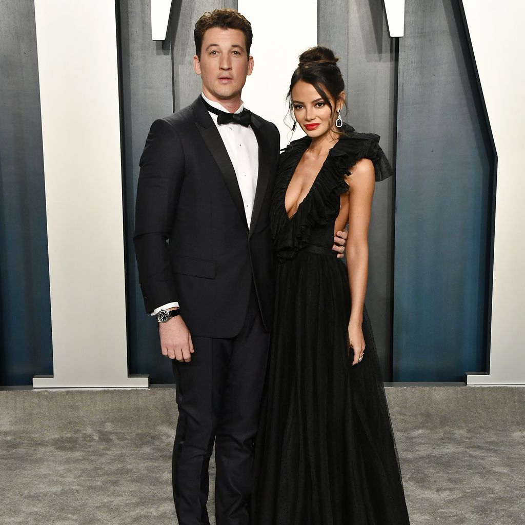 Miles Teller mit seiner Frau Keleigh im Februar 2020 in Kalifornien