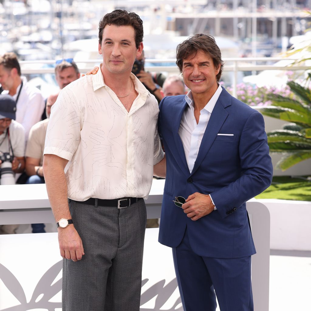 Miles Teller und Tom Cruise, Mai 2022