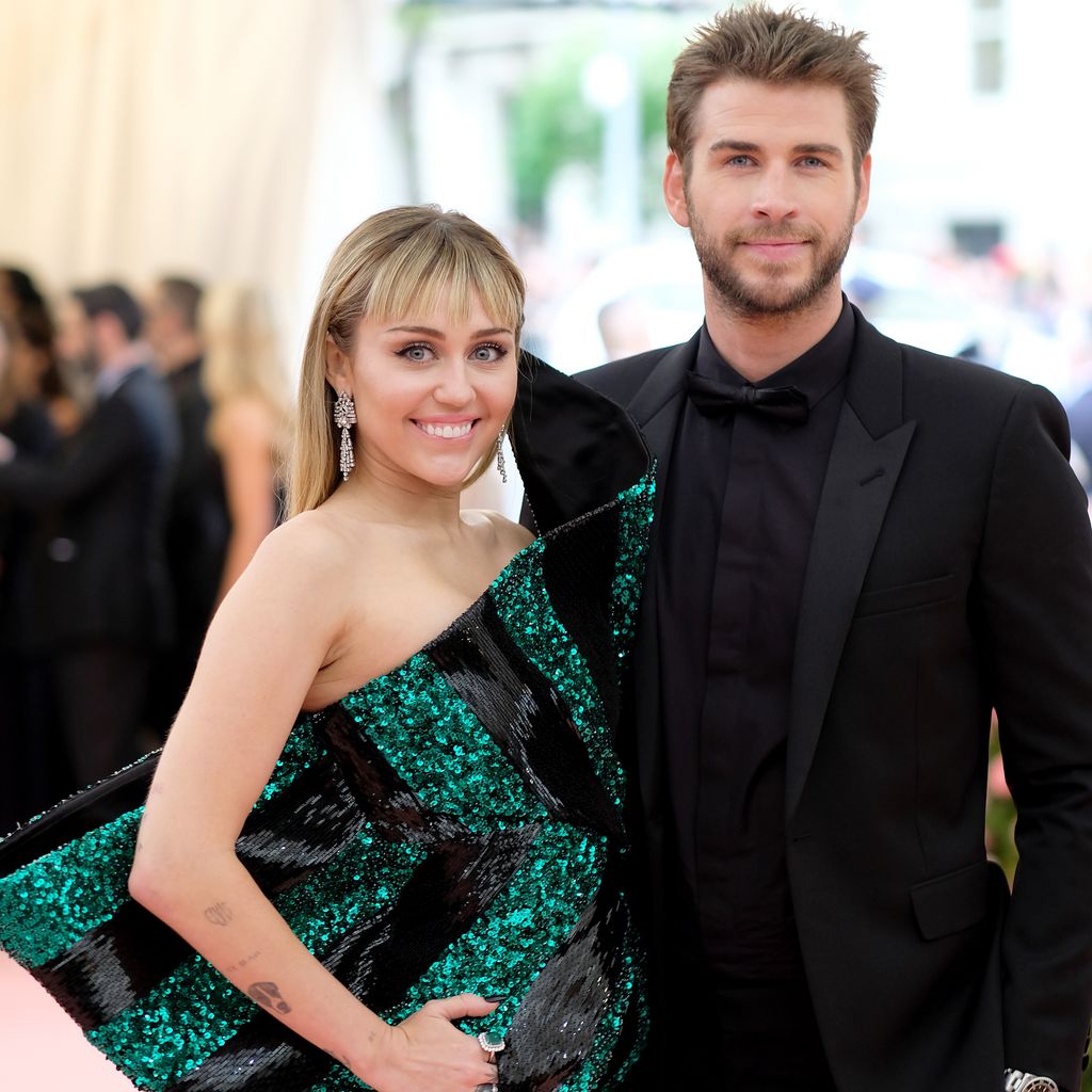 Miley Cyrus mit Liam Hemsworth im Mai 2019