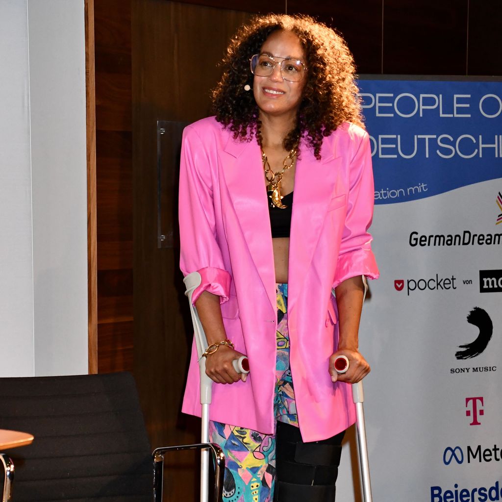Milka Loff Fernandes bei der Buch-Präsentation von "People of Deutschland" in Berlin im Februar 2023
