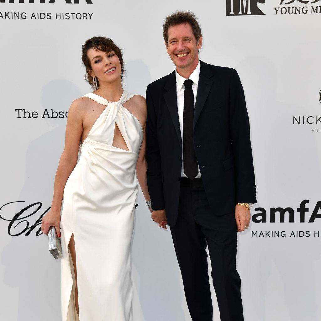 Milla Jovovich und ihr Mann Paul W. S. Anderson 2019 in Cannes