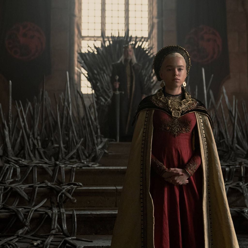 Prinzessin Rhaenyra Targaryen und König Viserys in "House of the Dragon"
