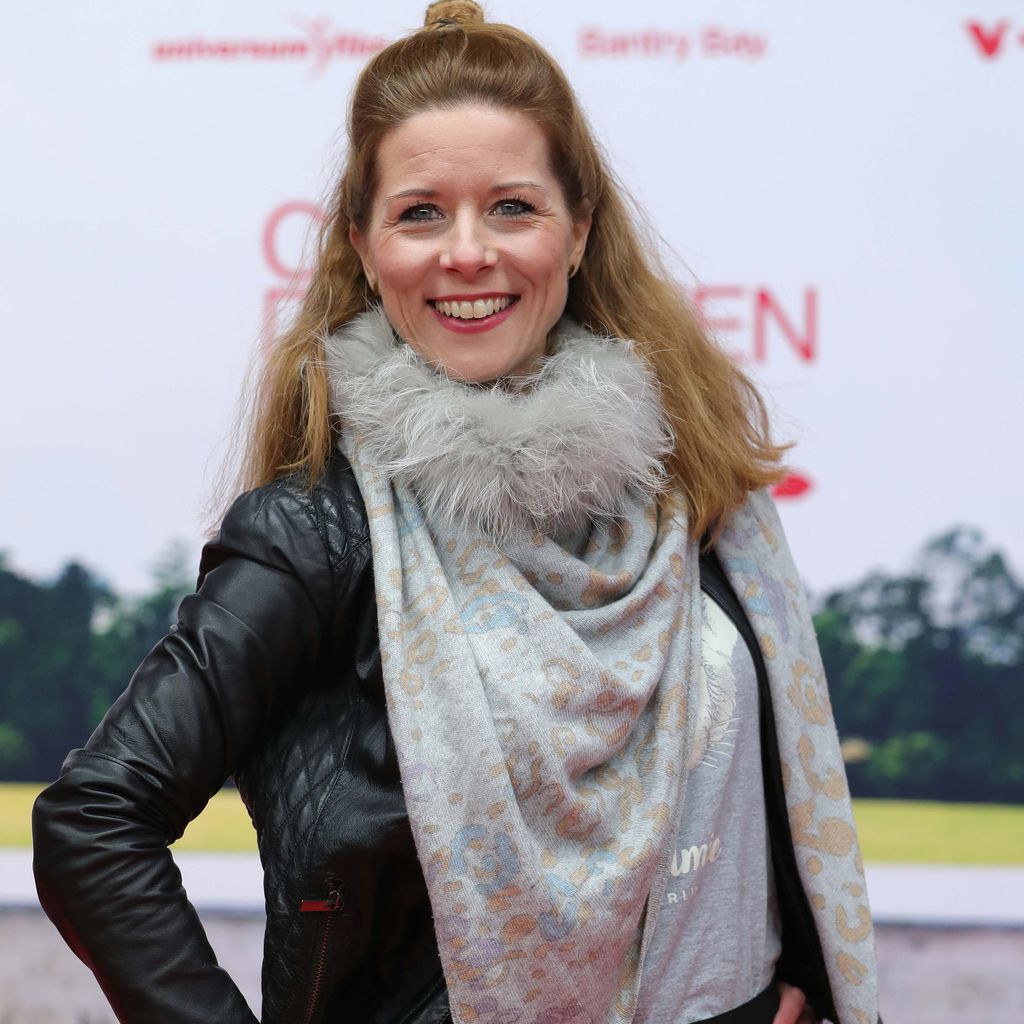 Moderatorin Miriam Lange bei der "Club der roten Bänder"-Filmpremiere