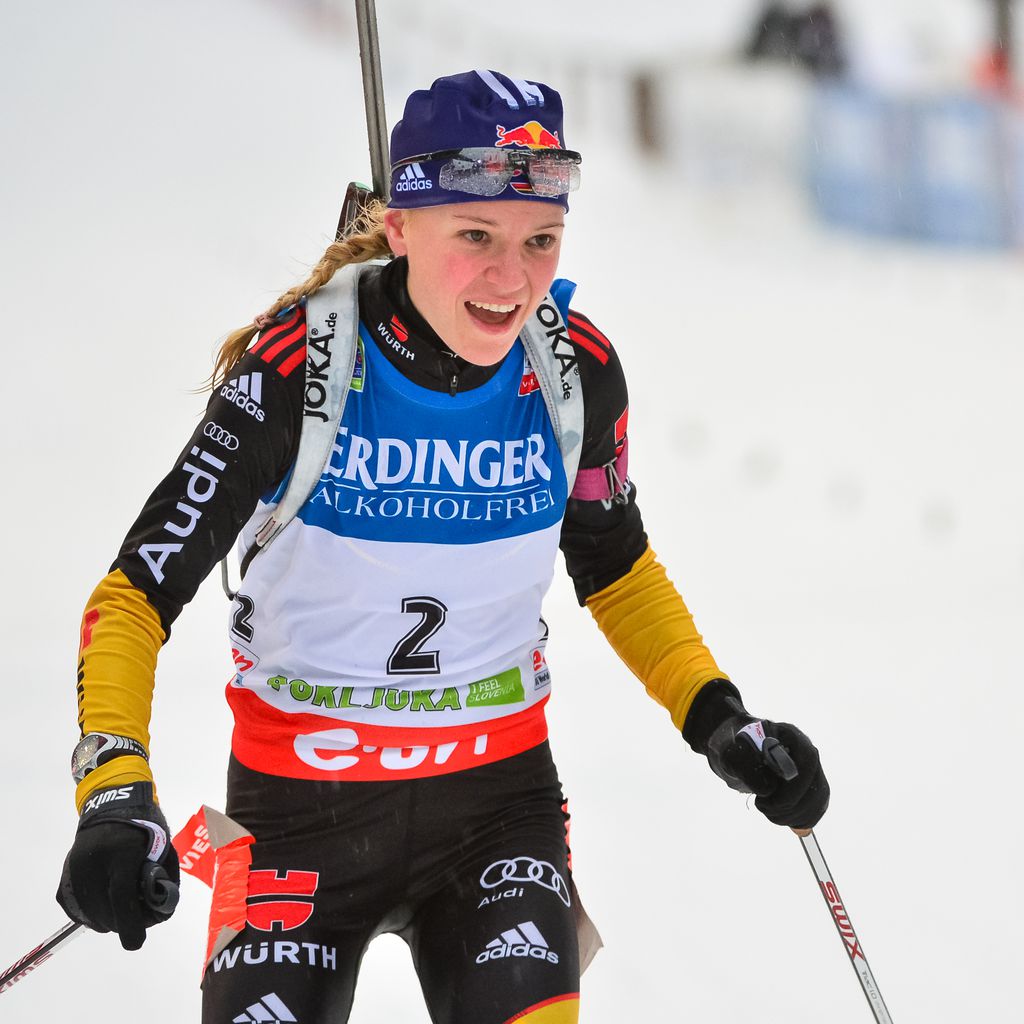 Miriam Neureuther 2012 beim IBU World Cup im Biathlon