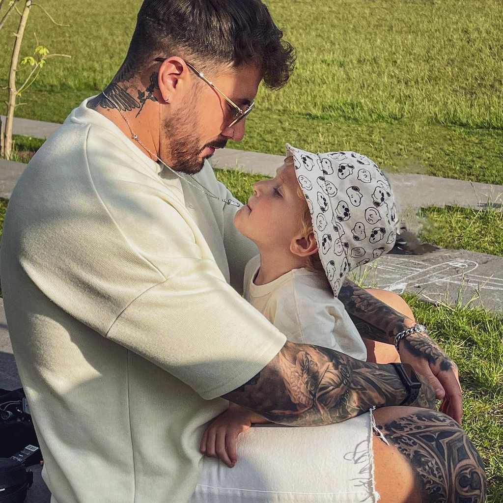 Mischa Mayer und der Sohn von Samantha Abdul