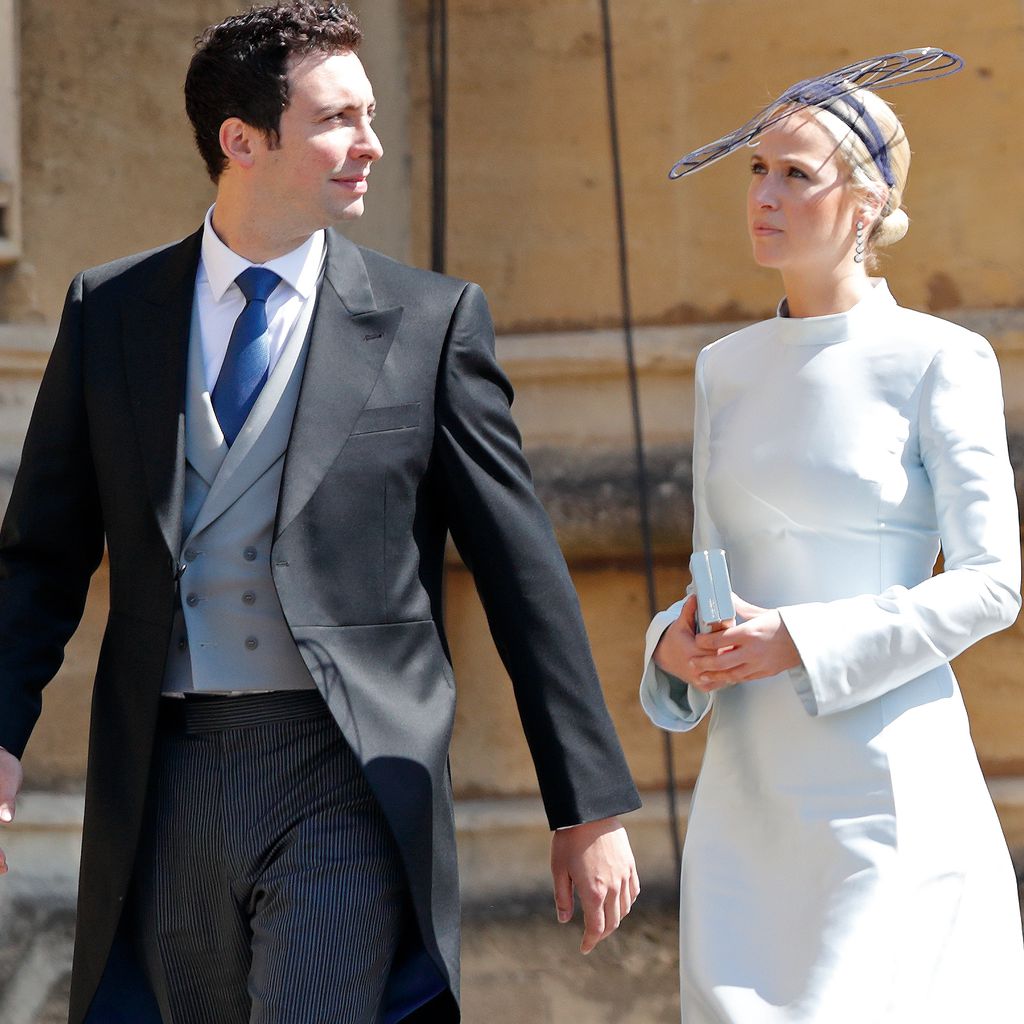 Misha Nonoo mit Michael Hess auf Harrys und Meghans Hochzeit im Mai 2018