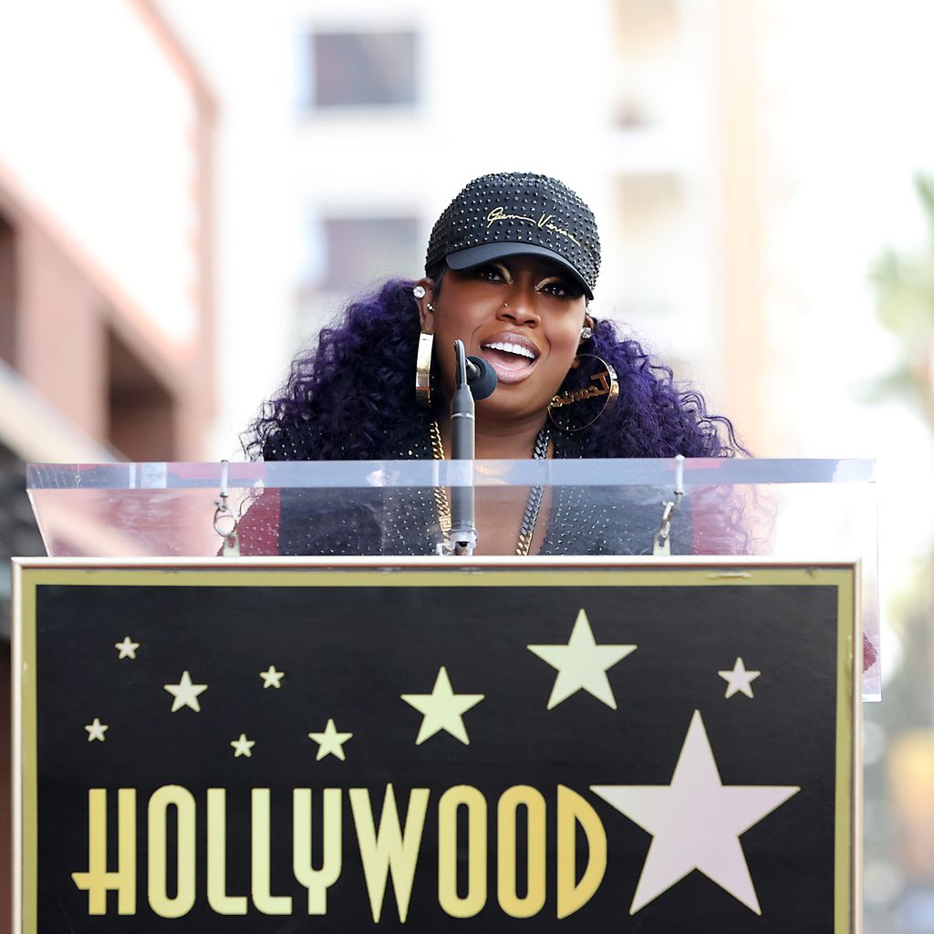 Missy Elliott bei der Enthüllung ihres Sterns am Walk of Fame in Hollywood, November 2021
