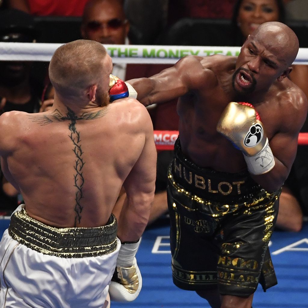 Conor McGregor und Floyd Mayweather beim Superfight am 26. August