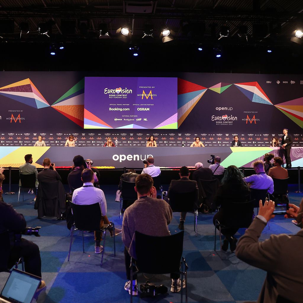 Måneskin während der ESC-Siegerpressekonferenz